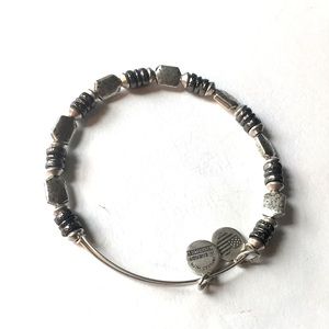 Alex and Ani two colored beaded bracelet